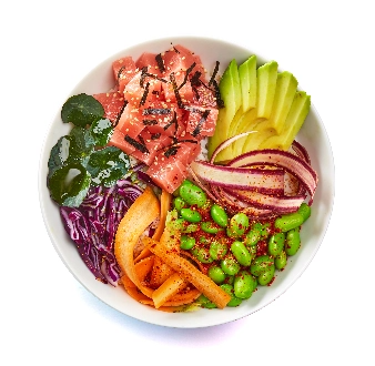 A plate of vegetarian food