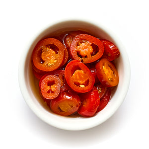 Red Sliced Jalapeños (in brine)