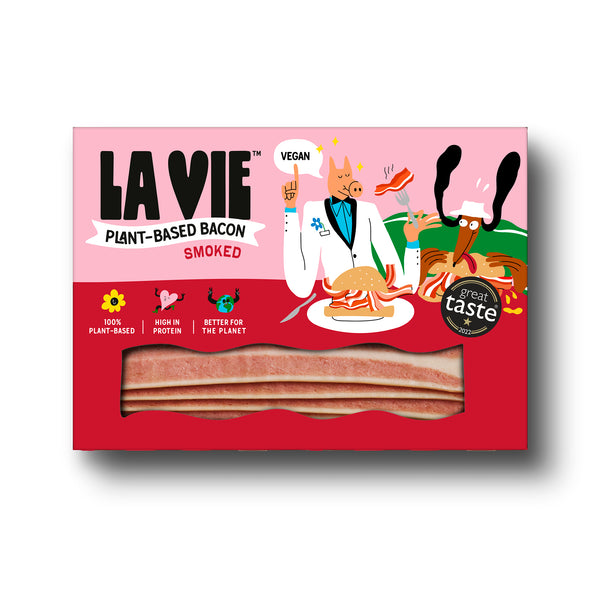 La Vie Pre-Cooked Vegan Streaky Bacon Rashers – Vegetarian Express